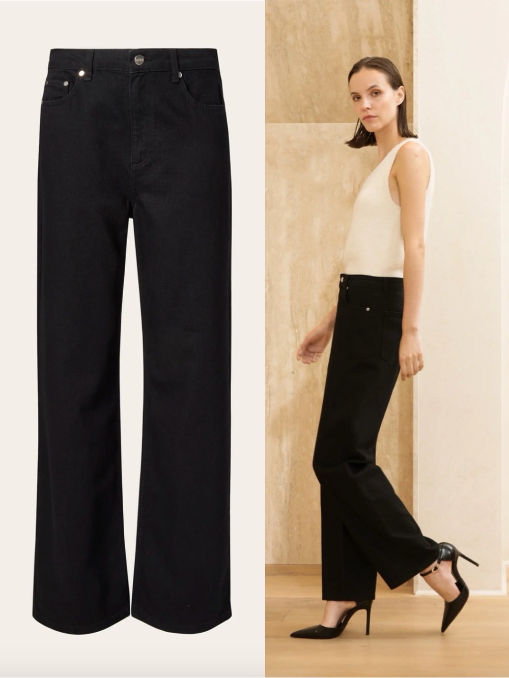 Anouk Yve x By Malina Jeans Black